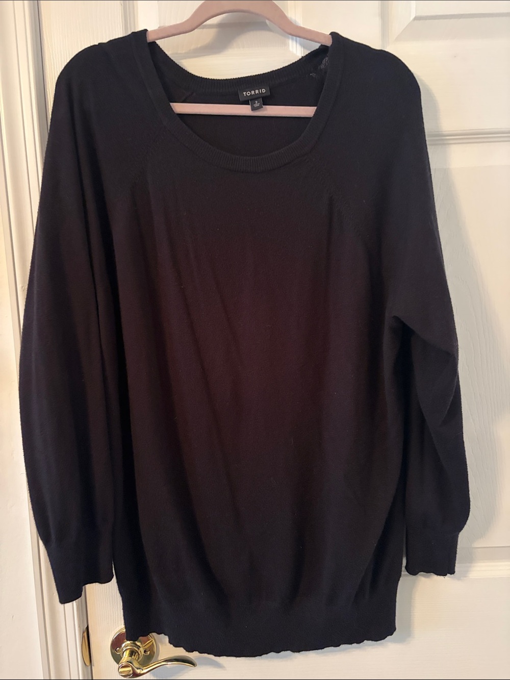 torrid Black Crewneck Sweater - Men's Classic Knit